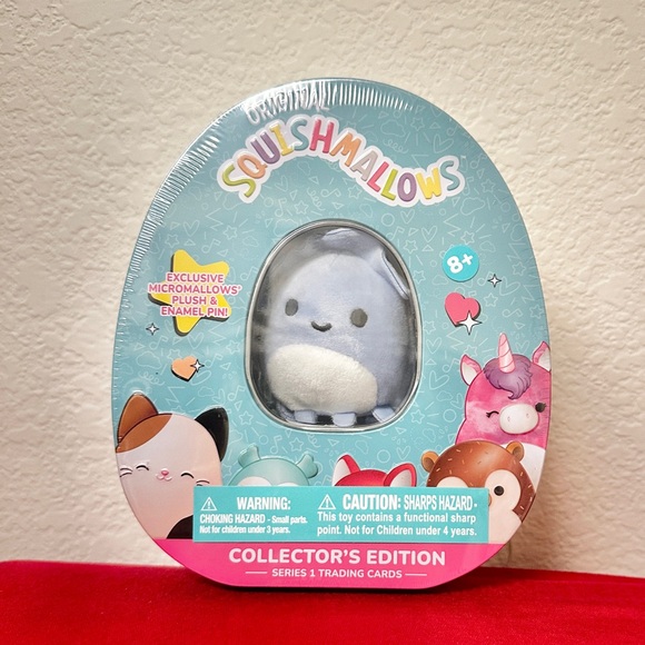 Squishmallow STACY the SQUID COLLECTOR’S TIN NEW UNOPENED - Picture 1 of 5